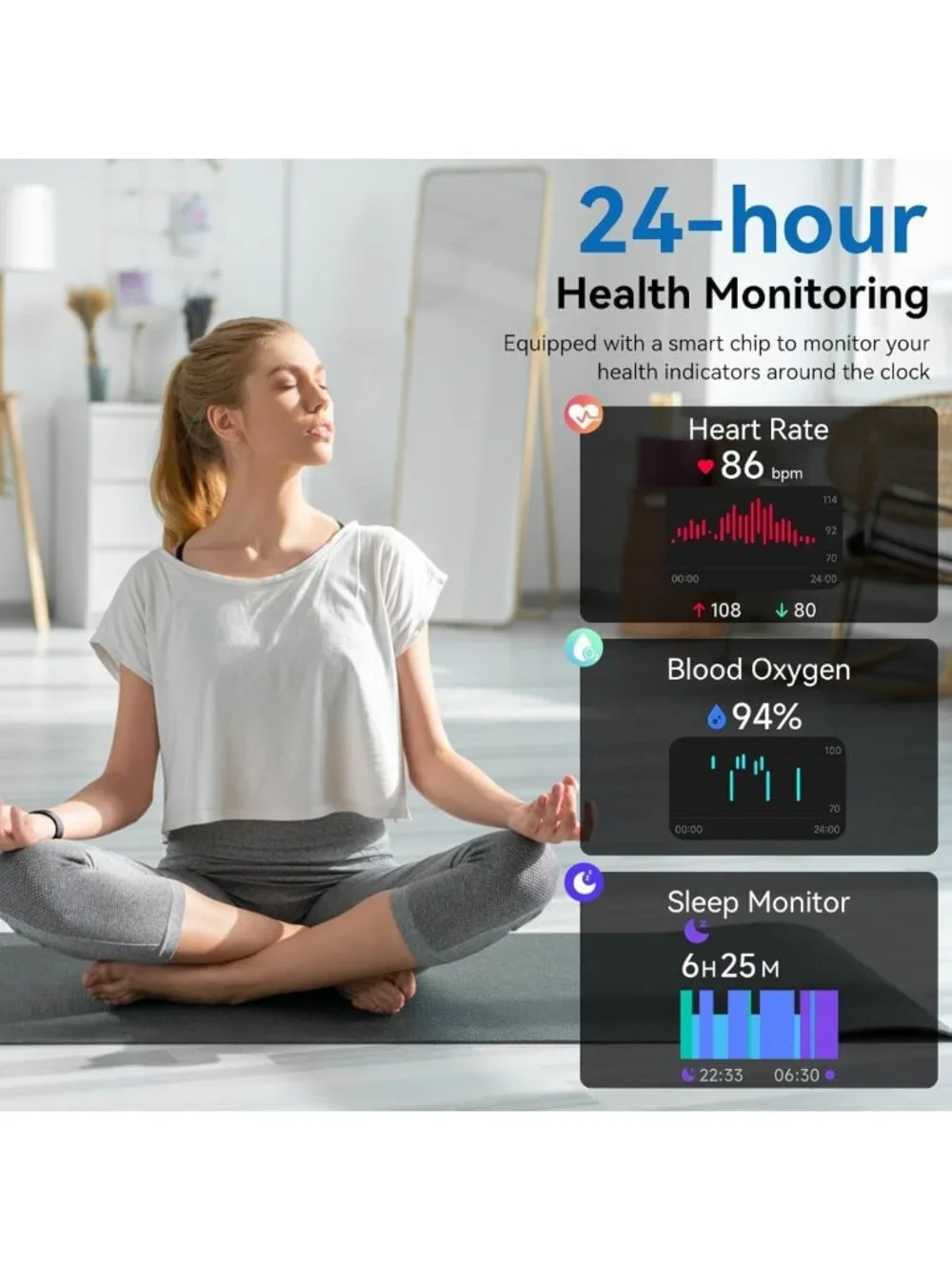 2026 Fitness Smart Watch with Alexa, HD Display, Bluetooth Calls, Heart Rate